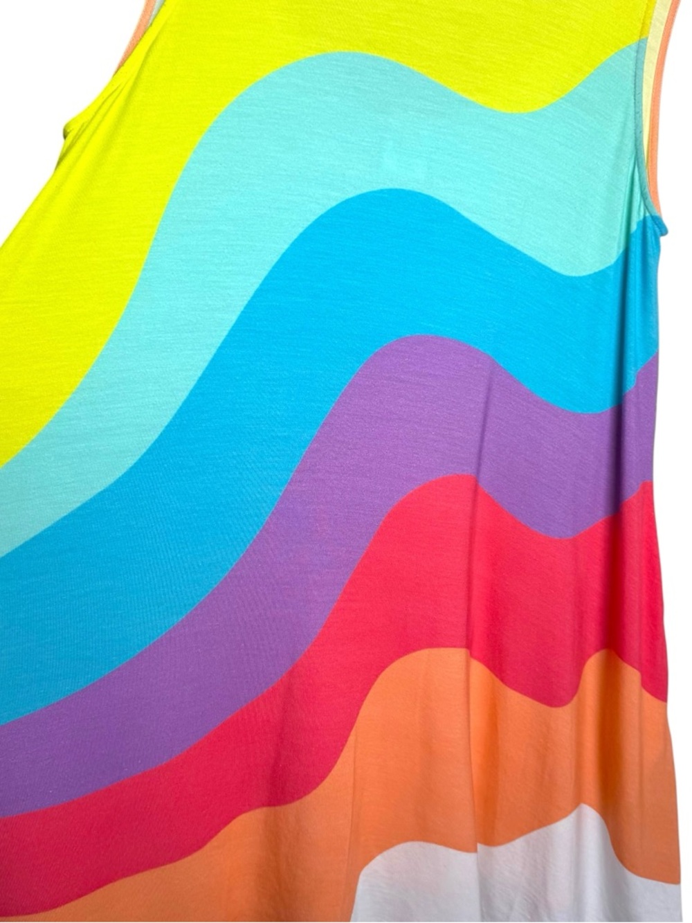 Mara Hoffman Rainbow Swim Beach Coverup Dress Size Medium Asymmetrical Hem Tunic - Picture 6 of 16